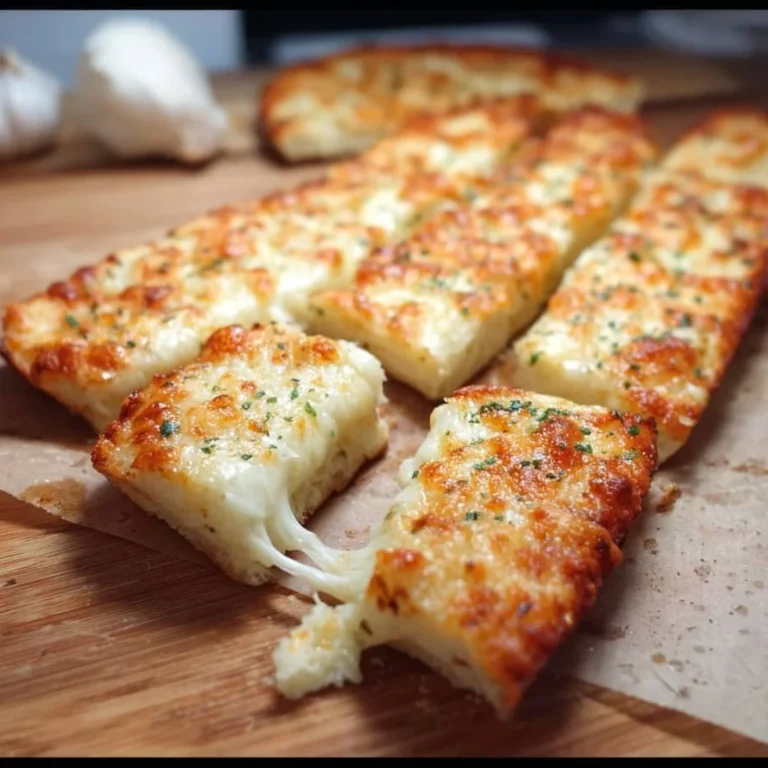 Gluten free pizza garlic breadsticks garnished with herbs and spices
