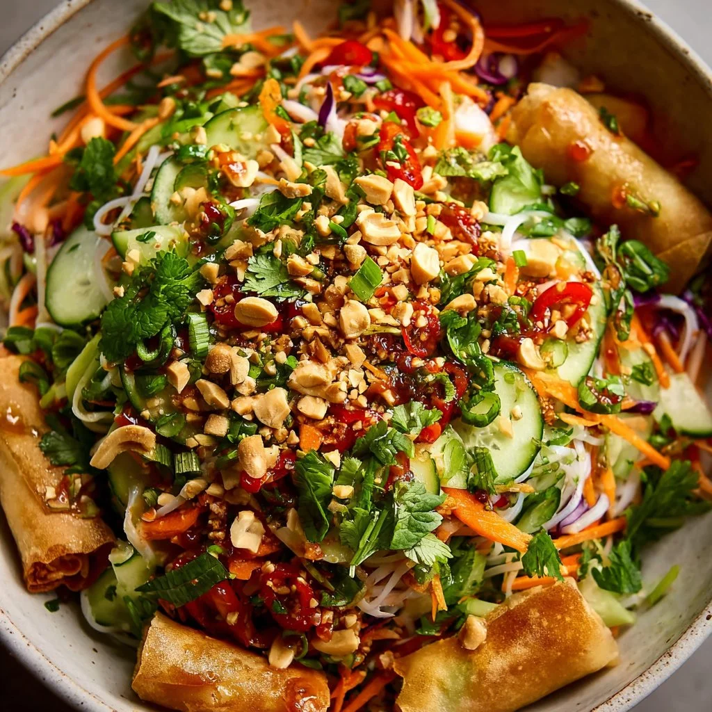 Gluten-Free Spring Roll Salad Bowl