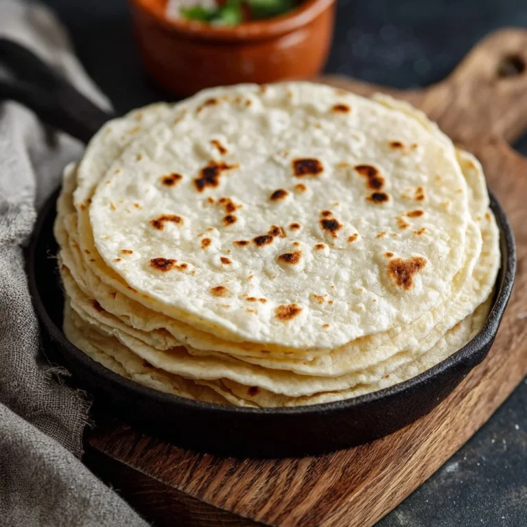 Homemade gluten-free tortillas on a wooden table with fresh ingredients.