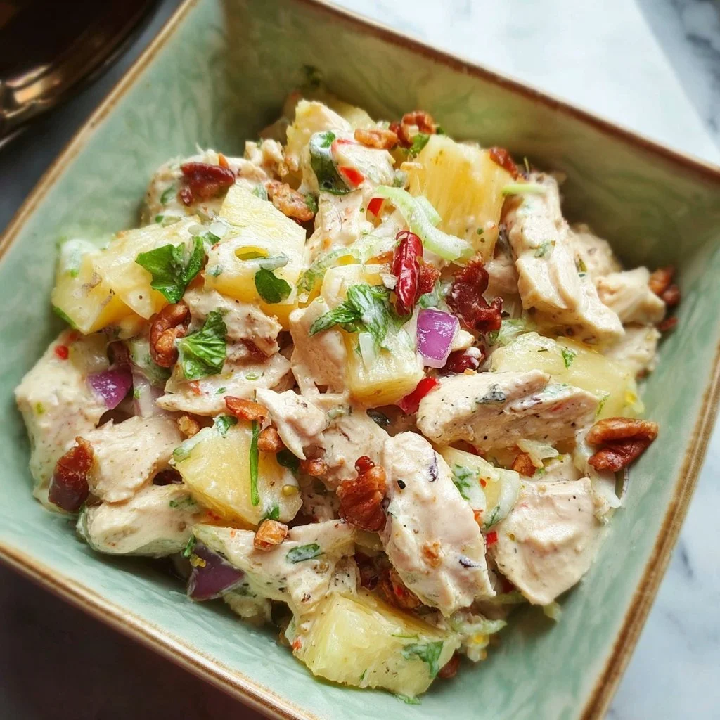 Delicious Pineapple Chicken Salad with fresh ingredients and vibrant colors
