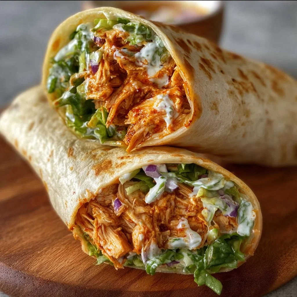 Spicy Buffalo Chicken Wraps for Two