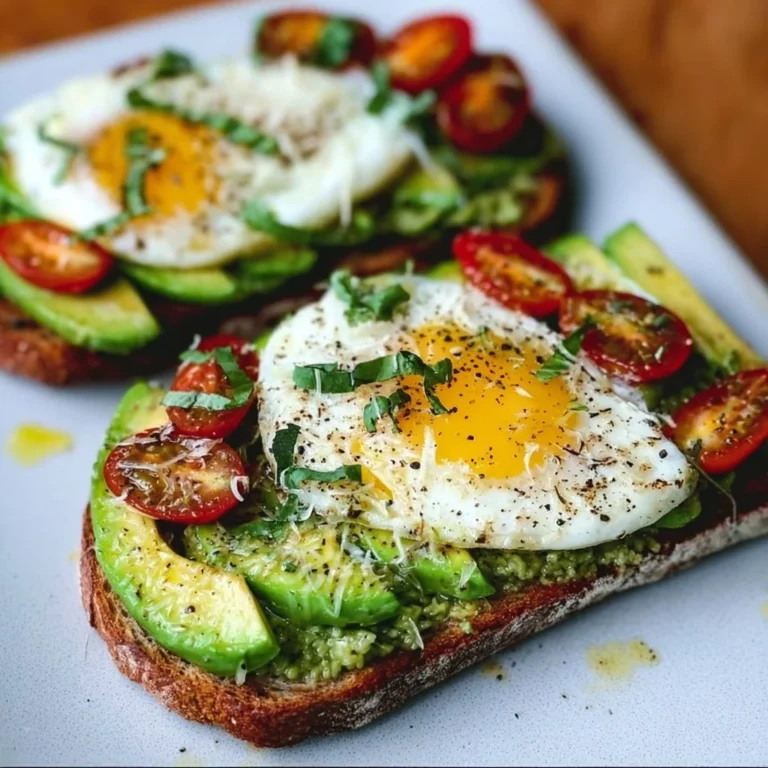 Leckeres Avocado Toast mit frischen Zutaten auf einem Holzbrett
