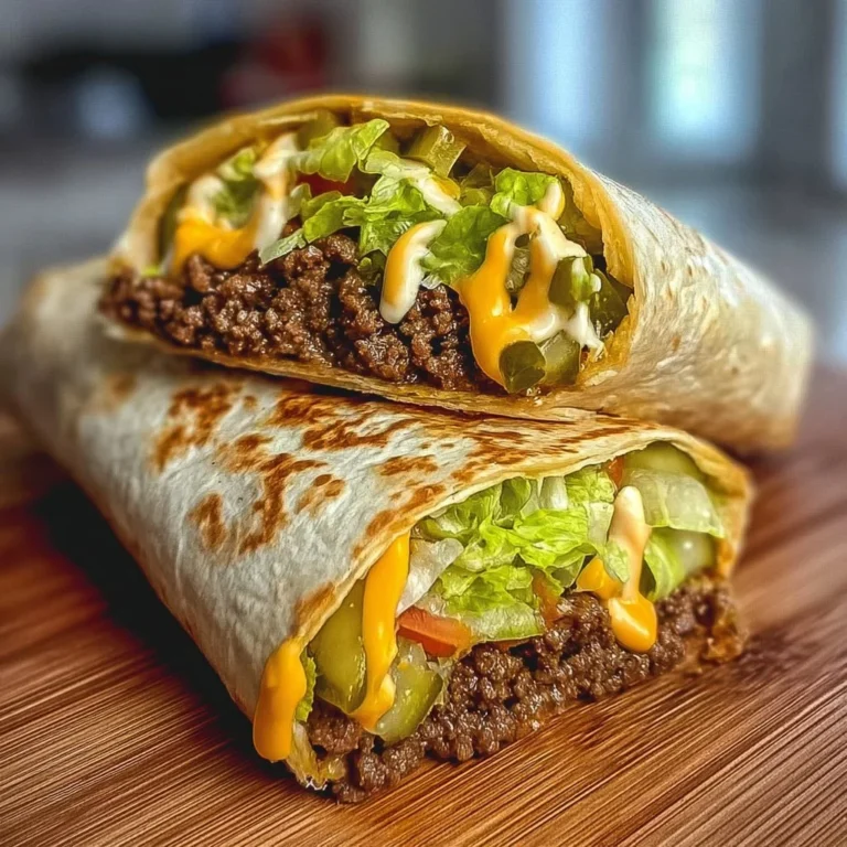 Leckere Big Mac Wraps für ein schnelles Abendessen zu Hause