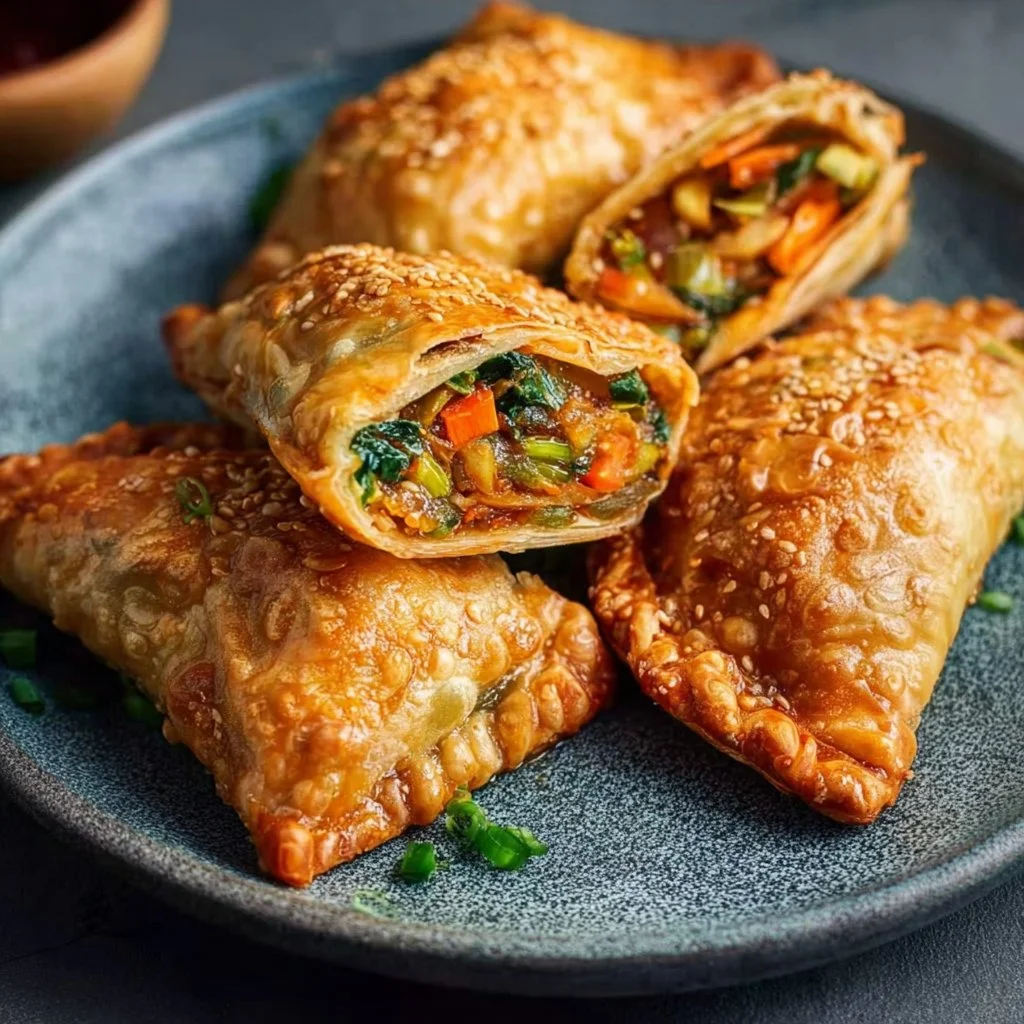 Knusprige Gemüsetaschen (veganes Rezept) – gesundes Abendessen leicht gemacht