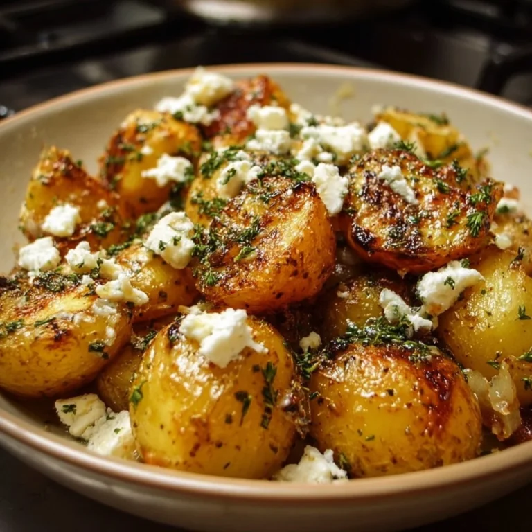 Ofenkartoffeln mit Feta aus dem Ofen, perfekt für ein schnelles Abendessen