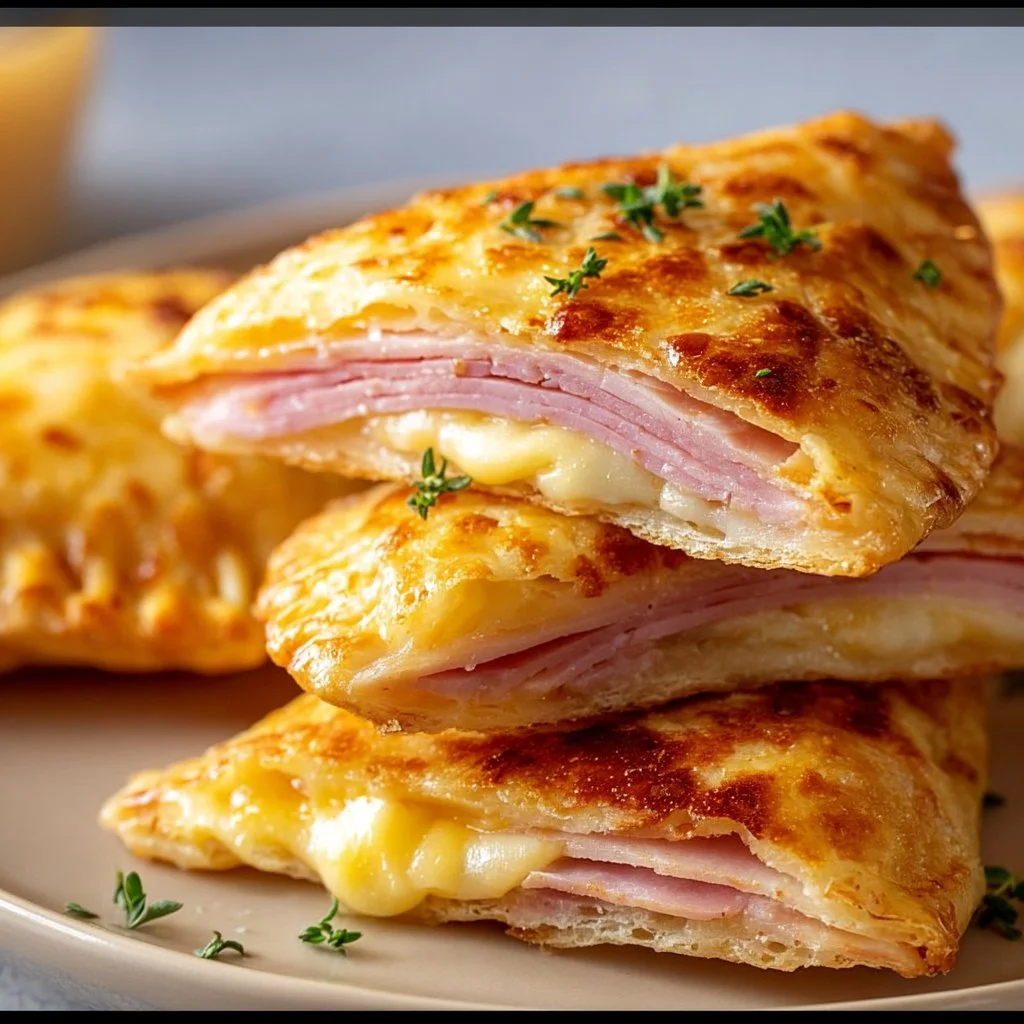 Schinken-Käse-Taschen im Airfryer