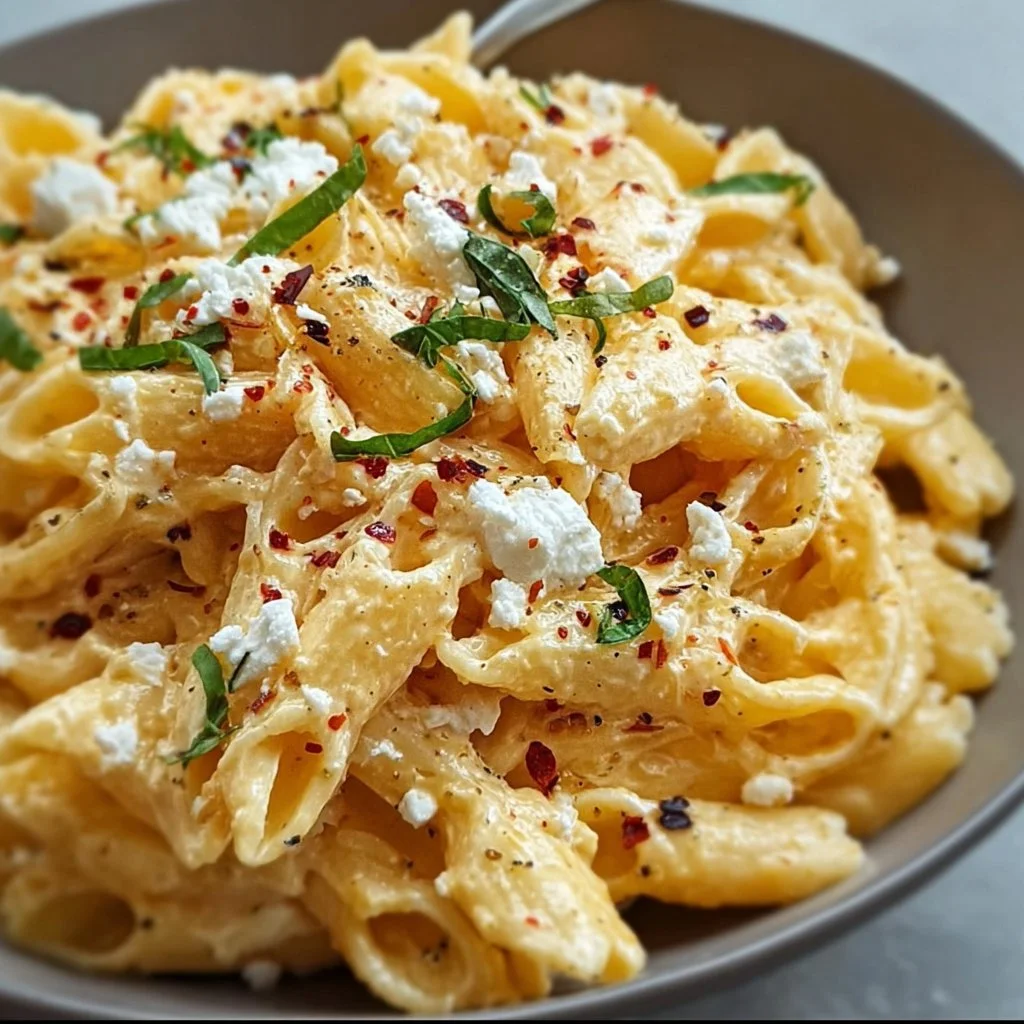 Sonnige Pasta mit Feta