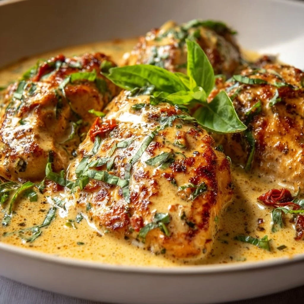 Toskanisches Sahne Hähnchen: Cremig, Saftig, Schnell!