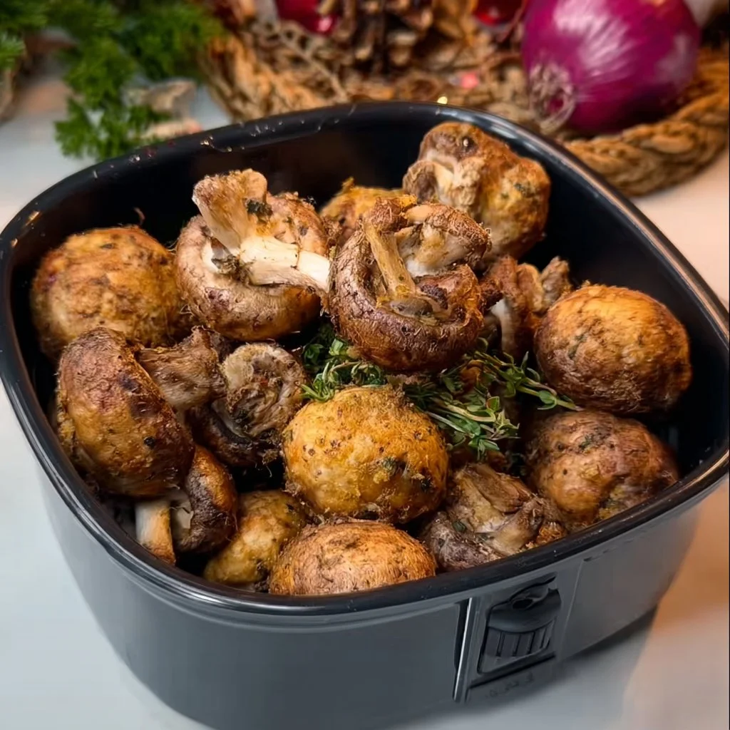AirFryer-Champignons wie auf dem Weihnachtsmarkt