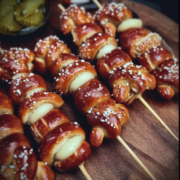 Bayerische Laugenspieße frisch gebacken mit Salz und Sesam.