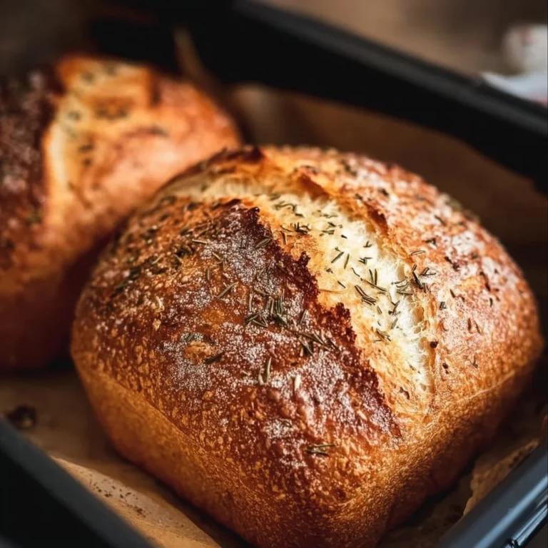 Brot frisch gebacken in der Heißluftfritteuse auf einem Küchentisch