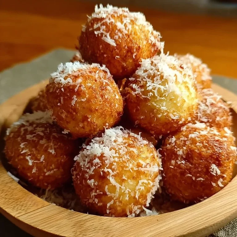 Fluffige Quarkbällchen aus dem Airfryer, frisch zubereitet und serviert.