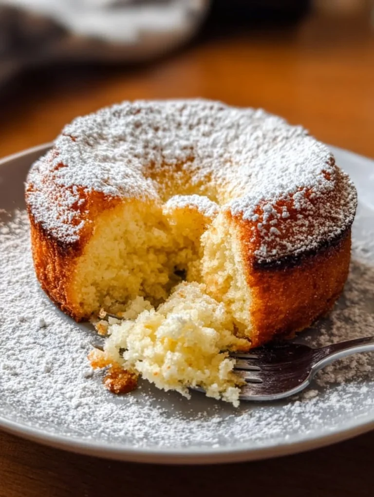 Kleiner Kuchen aus dem Airfryer, perfekt für ein schnelles Dessert.