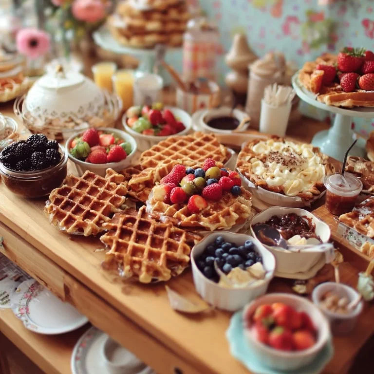Kreative Waffelbar-Ideen für eine leckere Brunch-Party