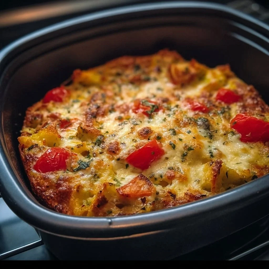 Leckerer Low Carb Auflauf zubereitet im Airfryer