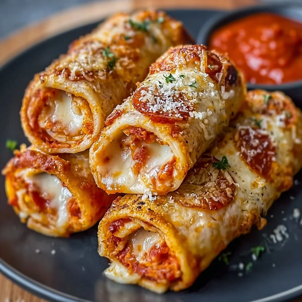 Luftfritteusen-Pizza-Rollen