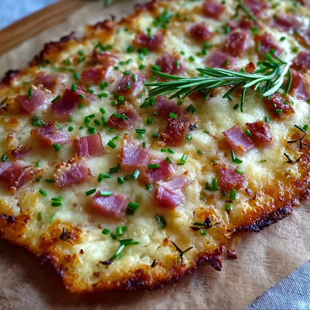 Der perfekte Low Carb Flammkuchen – einfach & knusprig