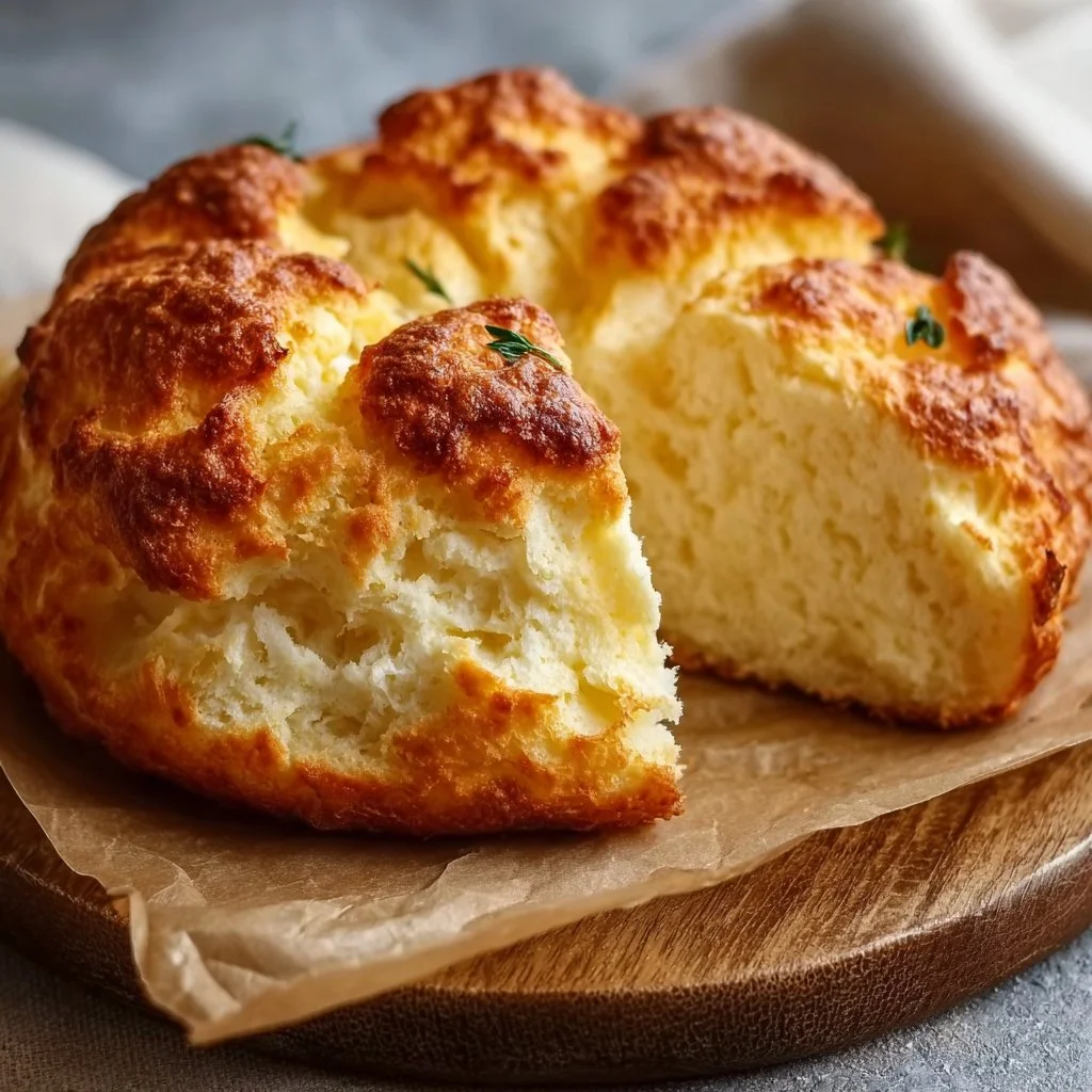 Fluffiges Hüttenkäse Wolkenbrot