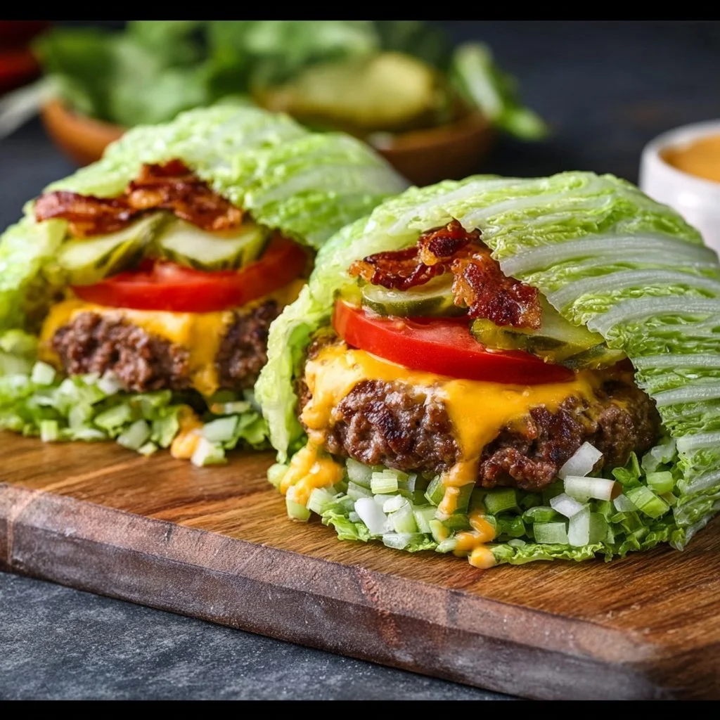 Keto Burger-Salat ohne Brot