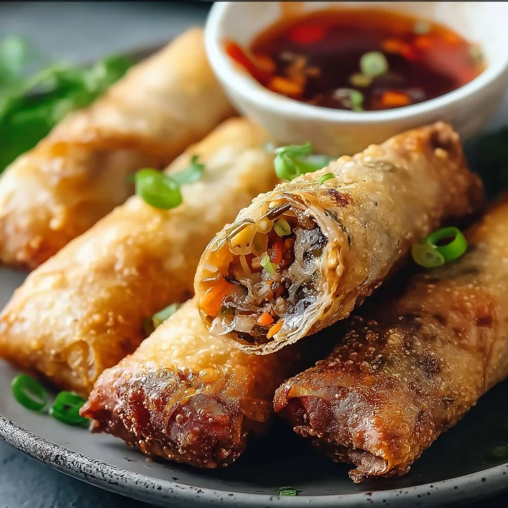 Krosse Frühlingsrollen aus dem Airfryer