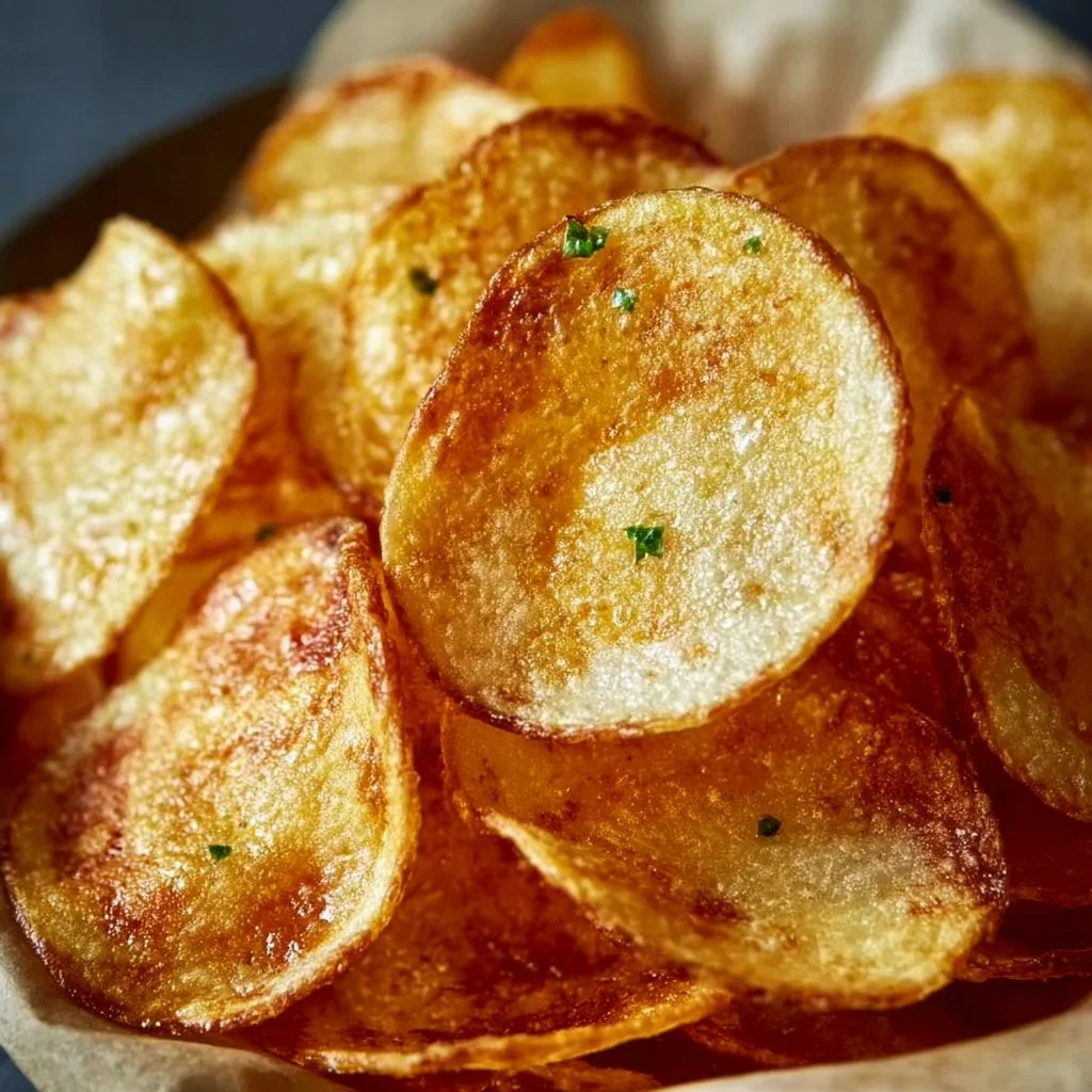 Luftfryer-Kartoffelchips
