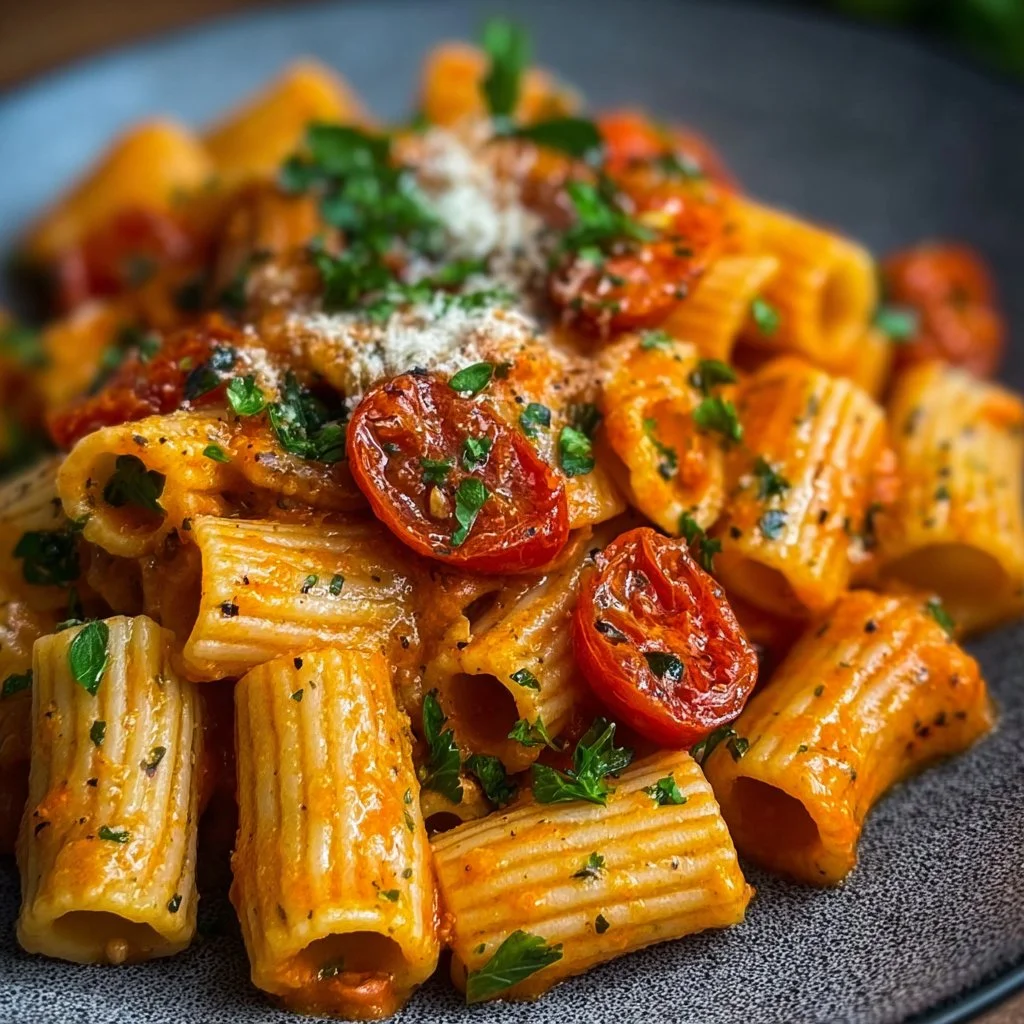 Schnelle Tomaten Knoblauch Pasta